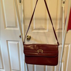 Etienne Aigner Burgundy Shoulder Bag